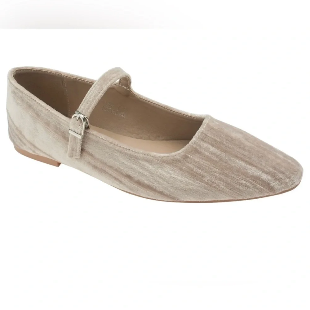 TSKO COSKI Womens Velvet Mary Jane Ballet Flat Size 38 US Size 7.5 - Picture 4 of 12